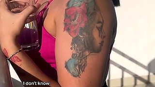 Huge ass bbw gets fucked by her stepbrother - rough sex in