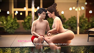 Mist of Her Body Natalie Having Fun in Swimming Pool