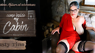 Big Breasted Hairy Grandma Busty Tina Invites You To Her Cabin And Have Fun