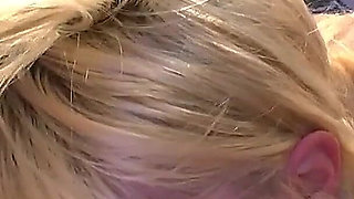 Blonde Slut Gets Her Face Drenched in Cum During Wild Ggg Blowbang