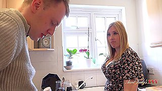 Gorgeous Bbw Milf Charlie Rae Fucks Her Lazy Step In The Kitchen