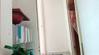 Mom in the room shows transparent pants