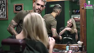 I didn't have money to pay for my haircut, so I romped the barber