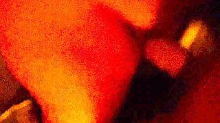 Amateur Brunette's Pussy Swallowing Giant Cock!