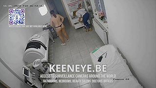 Real Surveillance Camera in Beauty Clinic: Private Treatment Session