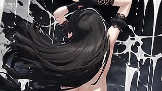 Goth Girl Fan Fucks Rockstar Backstage - Hentai 1