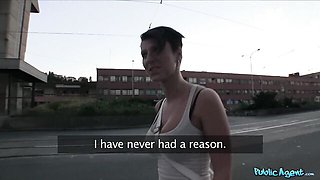 Sinful Emylia Argan and Martin Gun's publicagent scene