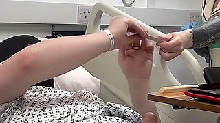 Nurse Ruby's Sounding Exam - Sizing up Her Patient's Tiny Urethra