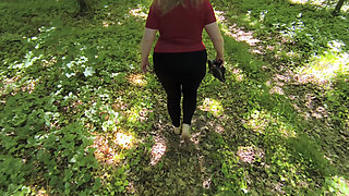 Completely Naked Through the Woods - Ass, Tits, Cunt Pounded