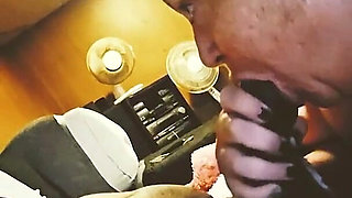 A college Teacher Sucking My Dick & Swallowing the Whole Load