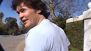 Brunette Babe in Hot Threesome