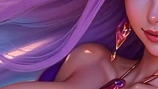 2. Movie, the Queen Ask 2 Girls for Kiss and Bouncing Breast, Ai Animation