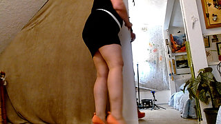 1464 Sheer Tan Pantyhose and Fuck Me Heels with Dawnskye1962