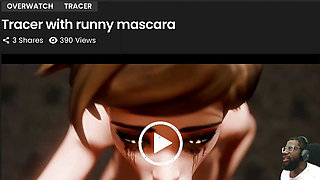 Bald Ass Pussy Ashe Gets Anal Fucked, Thicc Fat Ass Vyse Is Fucked From Behind, Mascara Tracer Sucks Cock