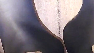 Amazing Footjob Ends with Cum on Wife's Feet