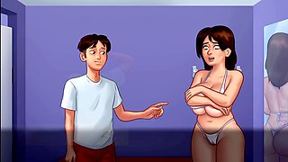 Fucking cartoons, big tits natural, video game