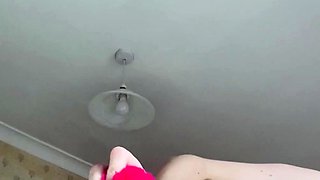 MILF blonde live toys webcam show in shower