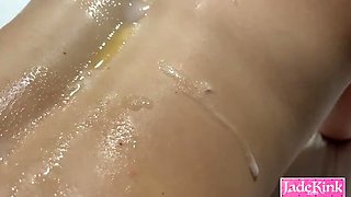 Amateur Wife Slave Degradation - Rough POV Fucking with Cum and Piss on Back