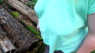 Bare Naked Tits Punished on Hiking Way