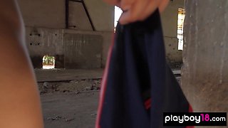Smoking hot Hungarian teen posing naked