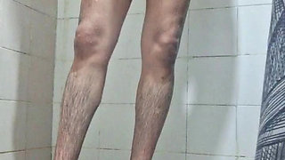 Relaxing in the shower