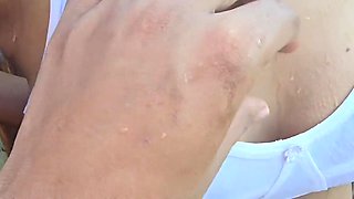 Bathing Porn Video With My Wife White Bra Pink Panty