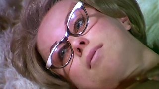 Passionate Kim Frank delivers her only vintage blowjob scene