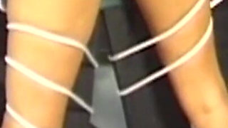 Curly-haired MILF Bound Tight for Deep Anal Toying