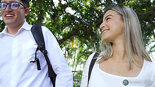 Latina Schoolgirl Lia Tovar Creams All Over a Big, Hard Cock