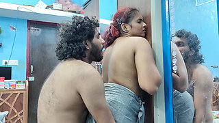 Nude Couple Neck Kiss Lip Lock and Nude Body Rubbing