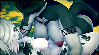 Feral Furry Wolf Breeds His Bunny Girl Pet ! Vrchat Furry Erp - Pet.bunny And Car Toon