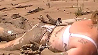 Julie’s Epic Mud Slut Saga - 5:29 Dress-to-lingerie Hogtied Ass Annihilation & Cum