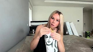 Ex wifey blonde homemade solo masturbation fun