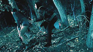 Small Hands' Outdoor Threesome Sparks Wild Lesbian Voyeuristic Desire