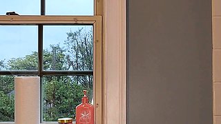 Ass and pussy toying sexy solo babe in close up masturbation