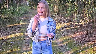 he fucked me hard while walking in the forest