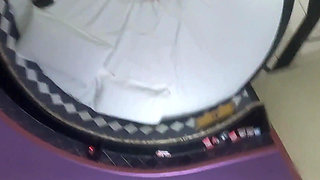 Hot Married Woman Doesn't Take off Her Panties to Get Creampie in Her Pussy.