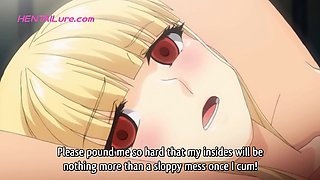 Colosseum no Senki: Big boobs blonde chained, ravaged in [censored] bondage & anal BDSM