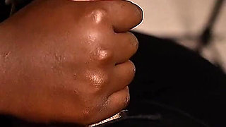 Ebony Blowjob with Cum Swallow