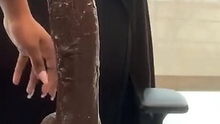 Dildo Sloppy Blowjob Tittyfuck Intense Riding Orgasms in the Office