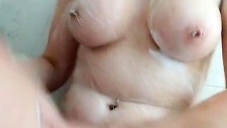 Close Up Pierced Twat Toying