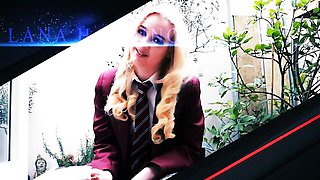Libidinous kitten's big tits sex