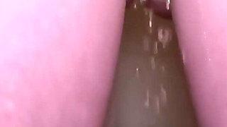 Pissing My Sheer Panties with Morning Piss