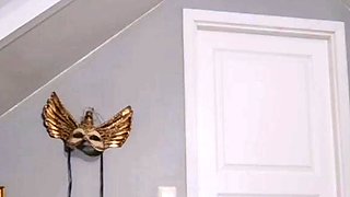 Big Boobed Blonde Masturbates With A Dildo In The Bathroom