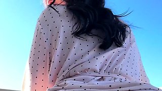 OliviaBrookess Teases Wet Pussy On Balcony Onlyfans Video