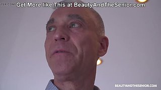 Old Boss Retirement Blowjob: Briseida Myers Takes Big Cock in Cowgirl HD