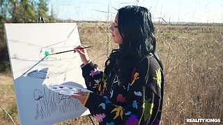 Raunchy teen emotional outdoor xxx clip