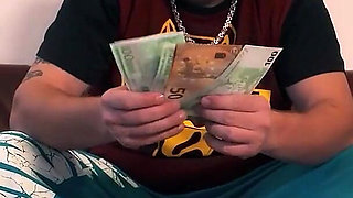 Blonde Babe in Red Latex Fucked Hard by Stud