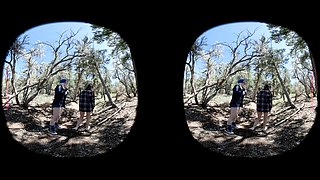 Leya Falcon and Amethyst Aura - Forest Foreplay