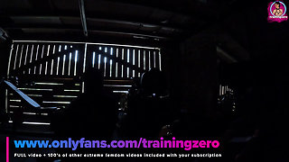 Training Zero Run Bitch Run! Exercising my Femdom Slave Outdoors Public Humiliation